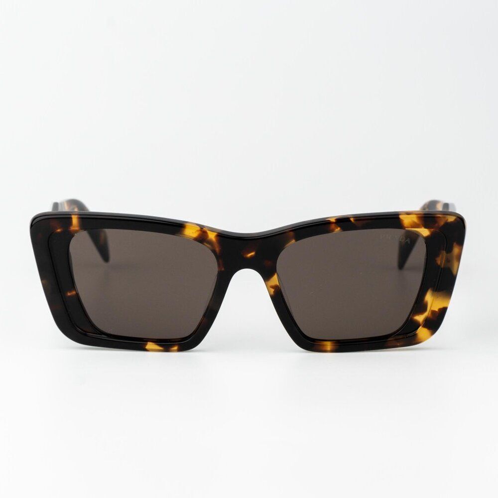 Prada Women Sunglasses Havana Honey Brown Cat Eye PR08YS 01V8C1 BRAND NEW - Picture 3 of 14